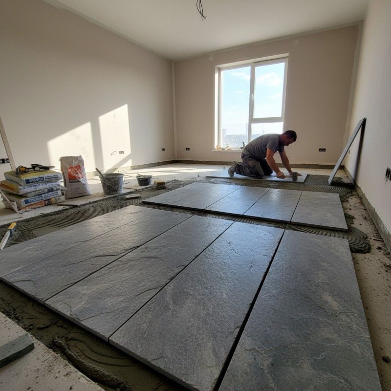 Stone Floor Installation